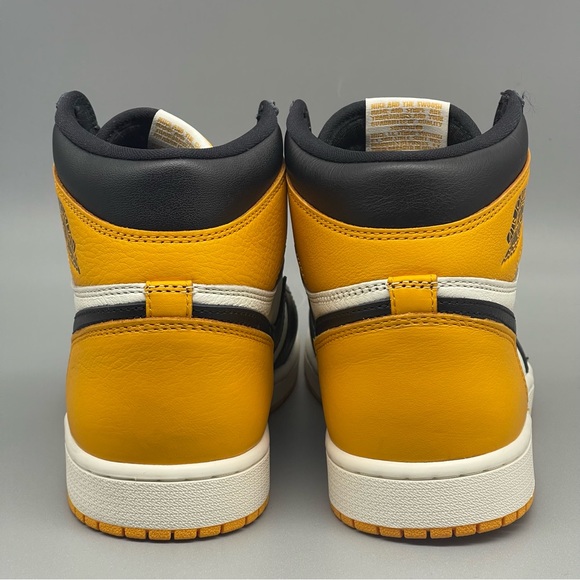 Nike Air Jordan 1 Retro High OG Taxi Yellow Toe Size 9.5 Men’s - Picture 10 of 11
